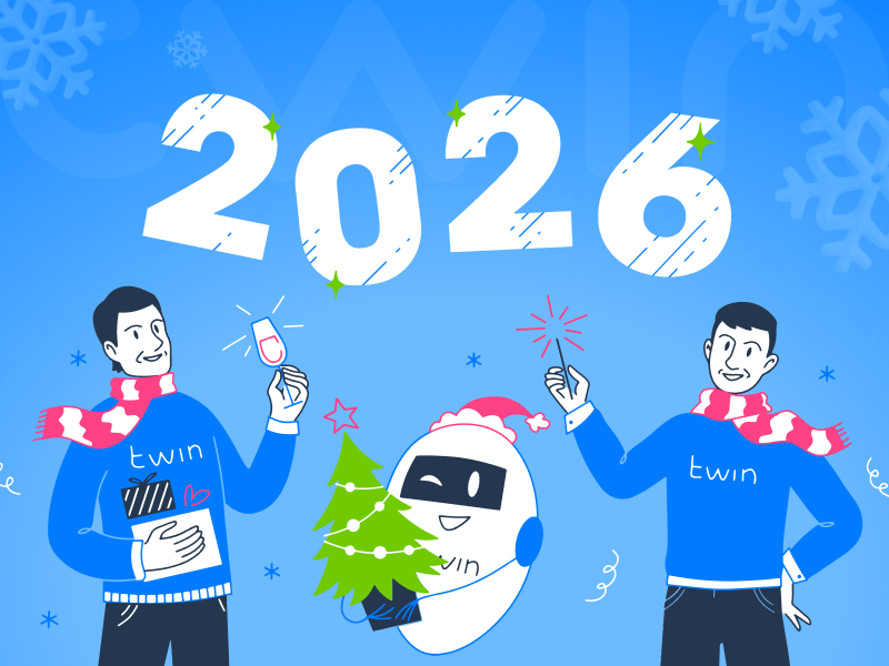 TWIN поздравляет вас с наступающим 2026 годом!